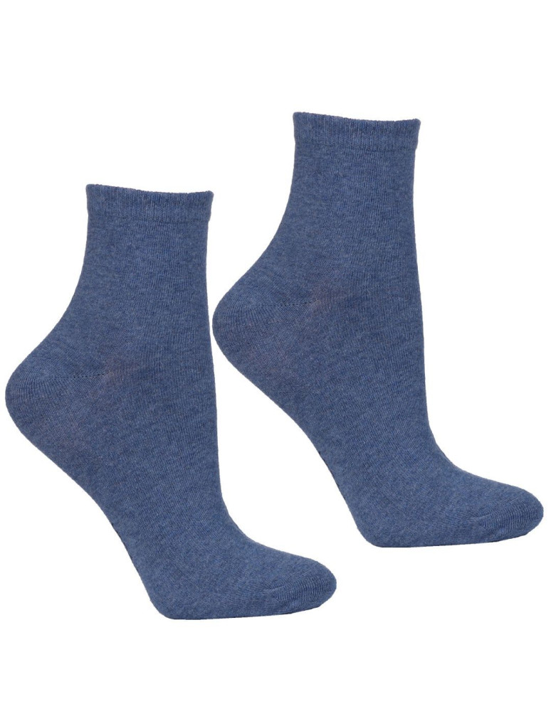 Skarpetki za kostkę - Skarpetki krótkie 3/4 damskie bawełniane pastelowe 4-pak WIELOKOLOROWY  - produkt moraj.pl 2