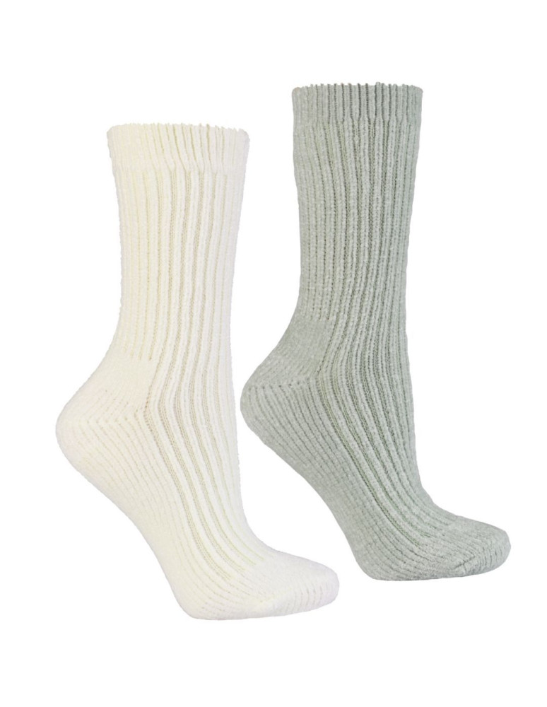 Skarpetki długie - Ciepłe skarpetki damskie szenilowe długie 2-pak WZÓR 3 - produkt moraj.pl 1