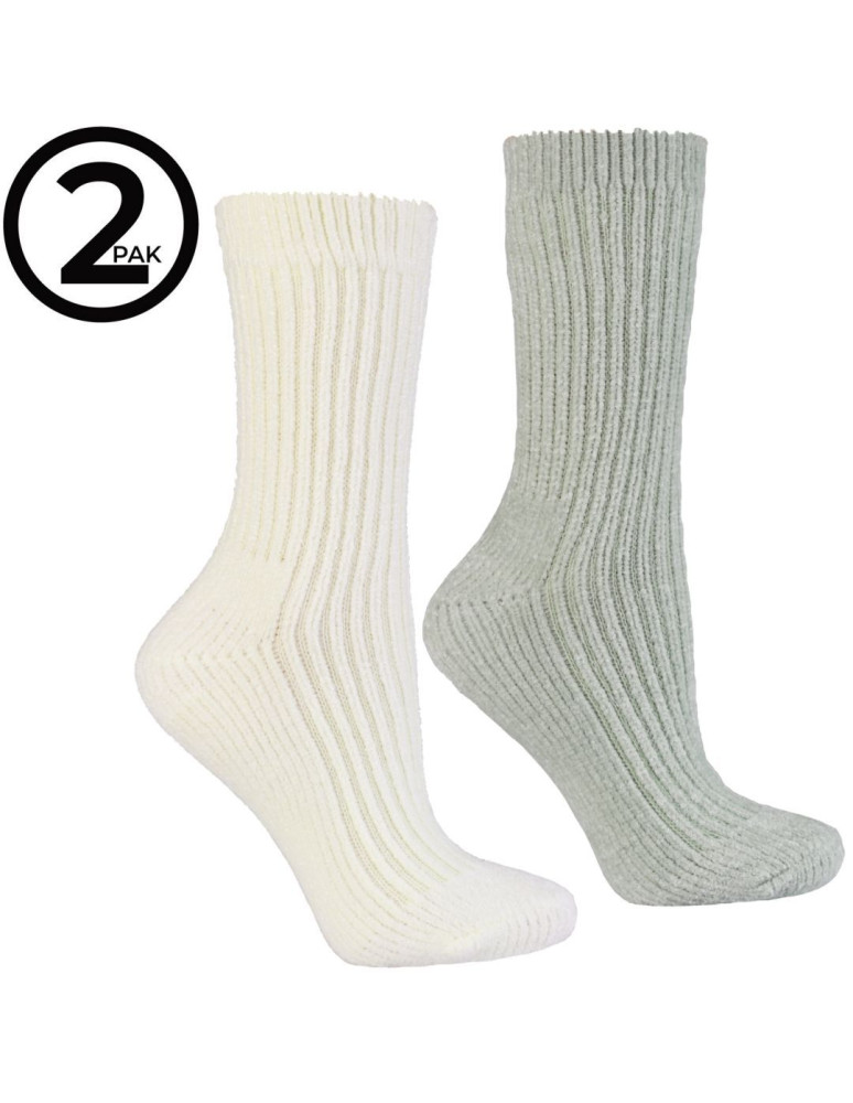 Skarpetki długie - Ciepłe skarpetki damskie szenilowe długie 2-pak WZÓR 3  - produkt moraj.pl 4