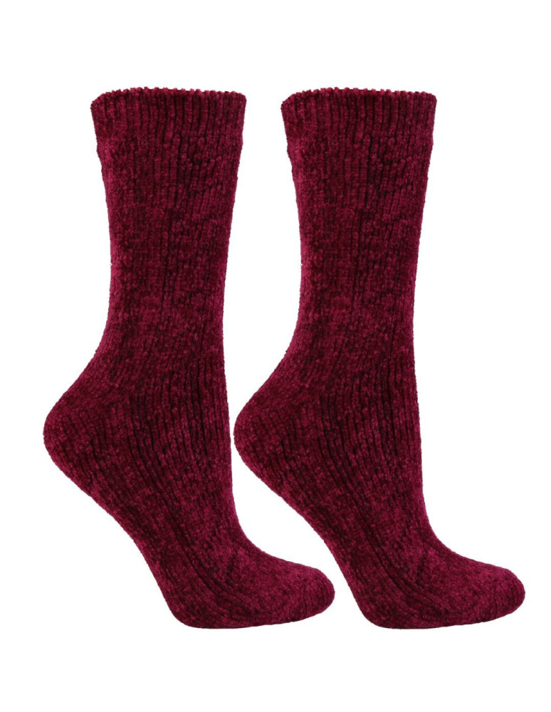 Skarpetki długie - Ciepłe skarpetki damskie szenilowe długie 2-pak WZÓR 1  - produkt moraj.pl 3