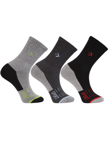 Męskie długie ciepłe skarpety Frotte szeroki ściągacz 3-pak