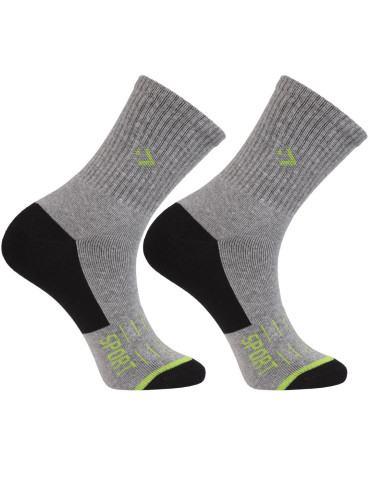 Skarpetki długie - Męskie długie ciepłe skarpety Frotte szeroki ściągacz 3-pak WIELOKOLOROWY - produkt 3