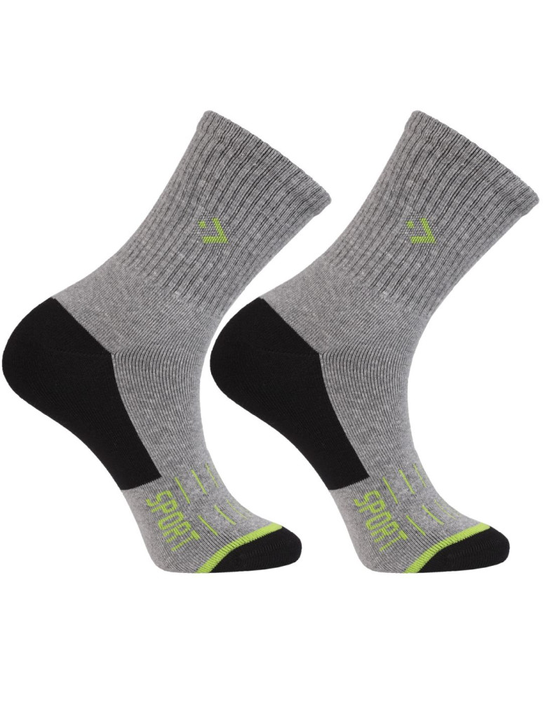 Skarpetki długie - Męskie długie ciepłe skarpety Frotte szeroki ściągacz 3-pak WIELOKOLOROWY - produkt moraj.pl 3