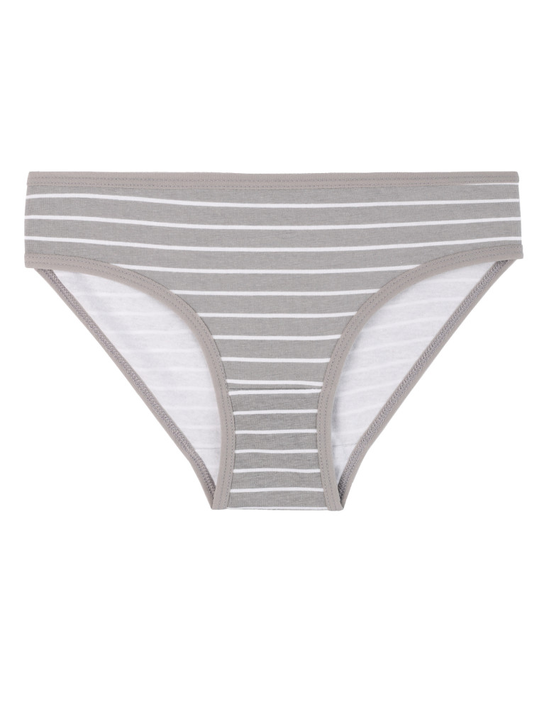 Figi - Majtki figi dla dziewczynki bawełniane kropki i paski 4-pak WIELOKOLOROWY - produkt moraj.pl 2