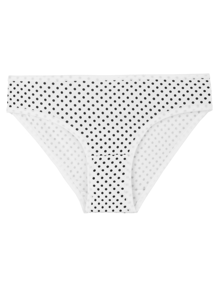 Figi - Majtki figi dla dziewczynki bawełniane kropki i paski 4-pak WIELOKOLOROWY - produkt moraj.pl 3