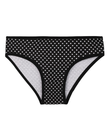 Figi - Majtki figi dla dziewczynki bawełniane kropki i paski 4-pak WIELOKOLOROWY - produkt 4