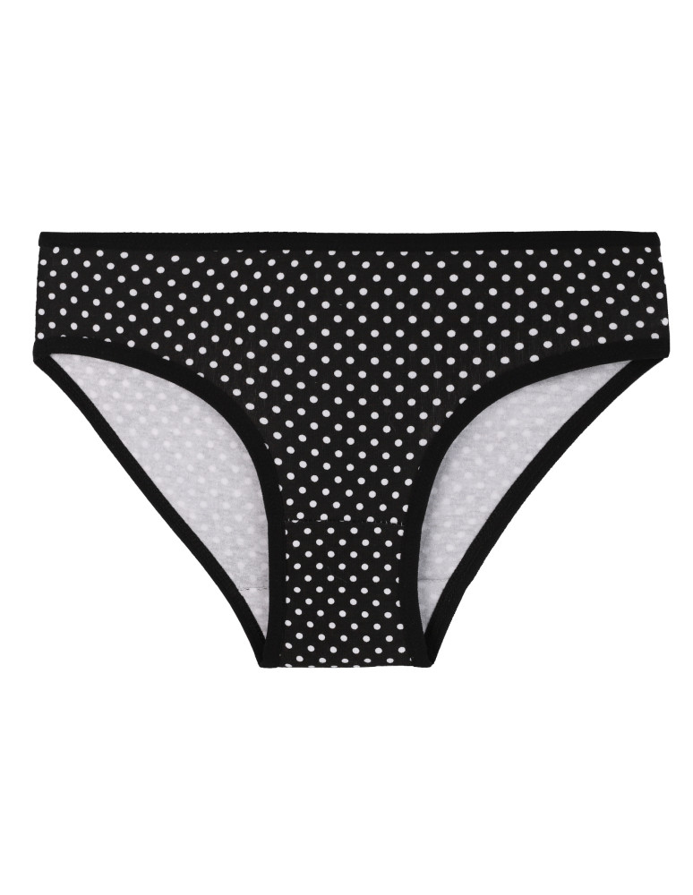 Figi - Majtki figi dla dziewczynki bawełniane kropki i paski 4-pak WIELOKOLOROWY - produkt moraj.pl 4