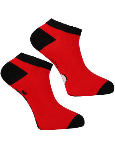 Stopki - Skarpetki stopki męskie nie do pary na walentynki CZERWONY - produkt 3