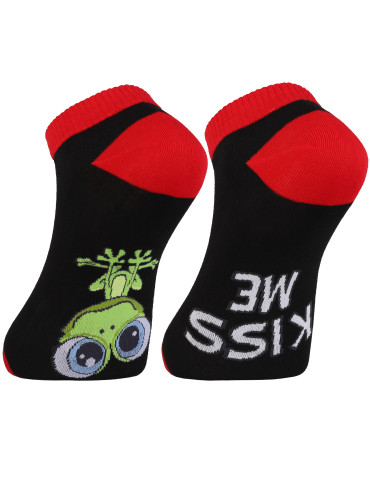 Stopki - Skarpetki męskie stopki nie do pary walentynkowy prezent CZARNY - produkt 3