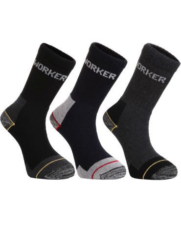 Skarpetki długie - Skarpety robocze długie WORKER 12-pak WIELOKOLOROWY - produkt 4