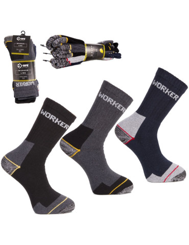Skarpetki długie - Skarpety robocze długie WORKER 12-pak WIELOKOLOROWY - produkt 5