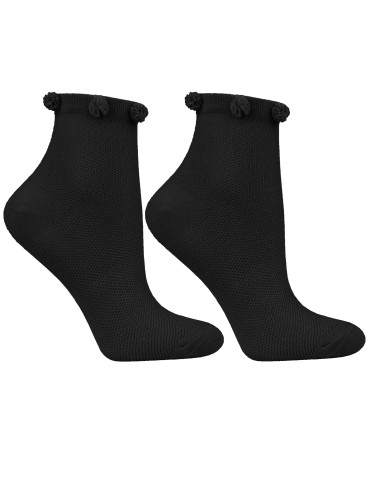 Skarpetki za kostkę - Skarpetki krótkie damskie z detalami 3-pak WIELOKOLOROWY - produkt 4