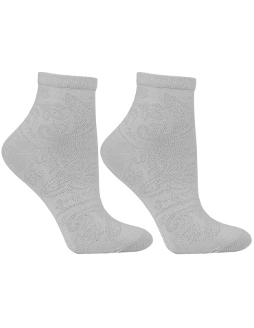 Skarpetki za kostkę - Skarpetki damskie krótkie w ażurowy wzór 3-pak WIELOKOLOROWY - produkt 3