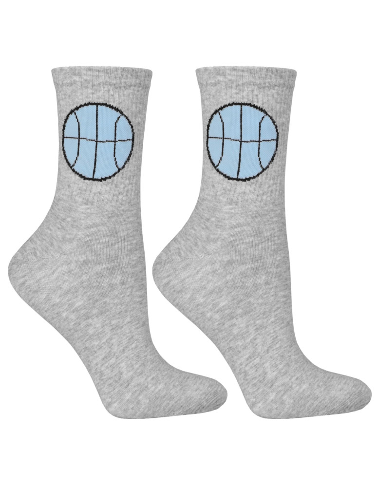 Skarpetki długie - Skarpety damskie długie szeroki ściągacz zabawne wzory 3-pak WIELOKOLOROWY  - produkt moraj.pl 4