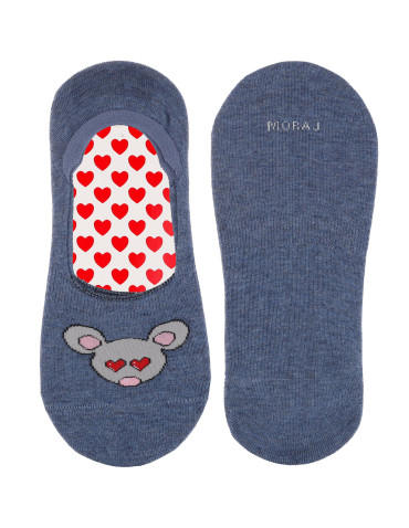 Niskie stopki - Skarpetki damskie niskie stopki w zakochane myszki 6-pak WIELOKOLOROWY - produkt 4