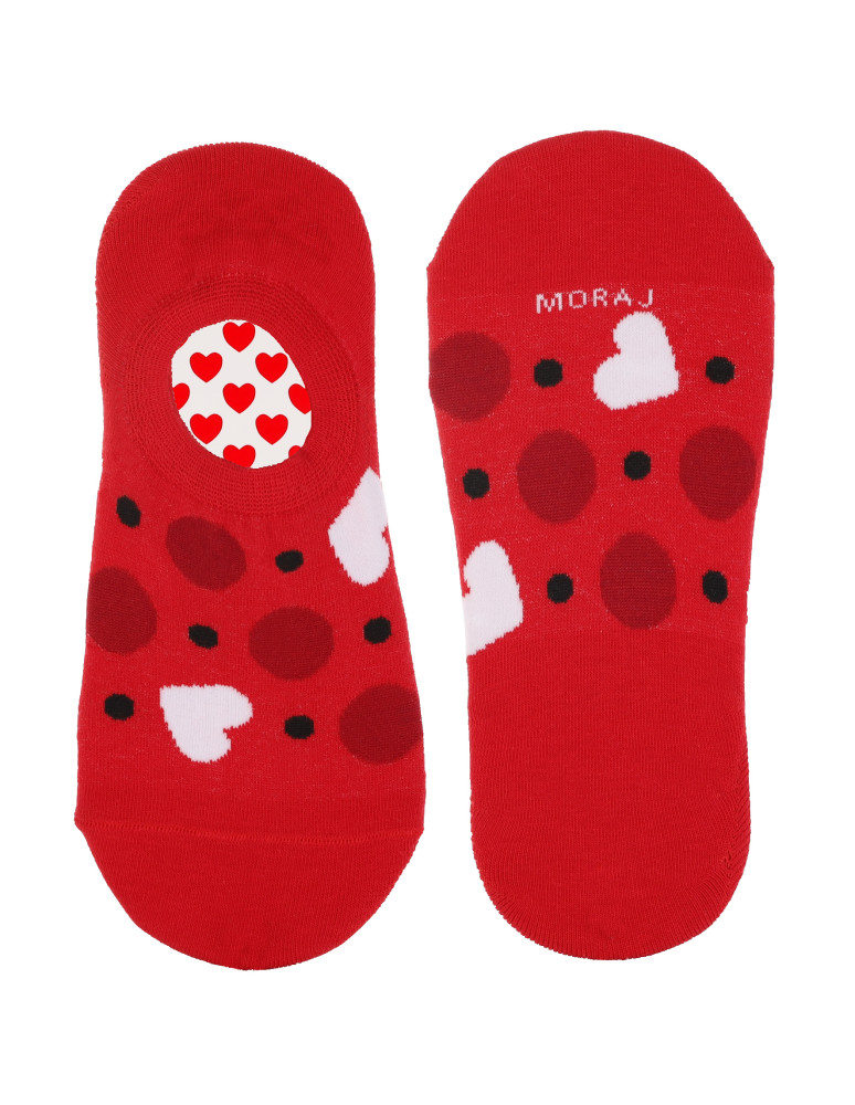Niskie stopki - Skarpetki damskie niskie stopki walentynkowe serca 6-pak WIELOKOLOROWY  - produkt moraj.pl 2