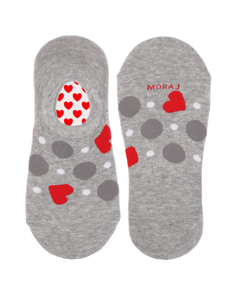 Niskie stopki - Skarpetki damskie niskie stopki walentynkowe serca 6-pak WIELOKOLOROWY  - produkt moraj.pl 3