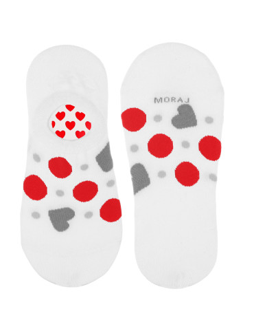 Niskie stopki - Skarpetki damskie niskie stopki walentynkowe serca 6-pak WIELOKOLOROWY - produkt 4