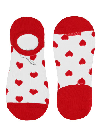 Niskie stopki - Skarpetki damskie niskie stopki transparentne w serca 12-pak WIELOKOLOROWY - produkt 4