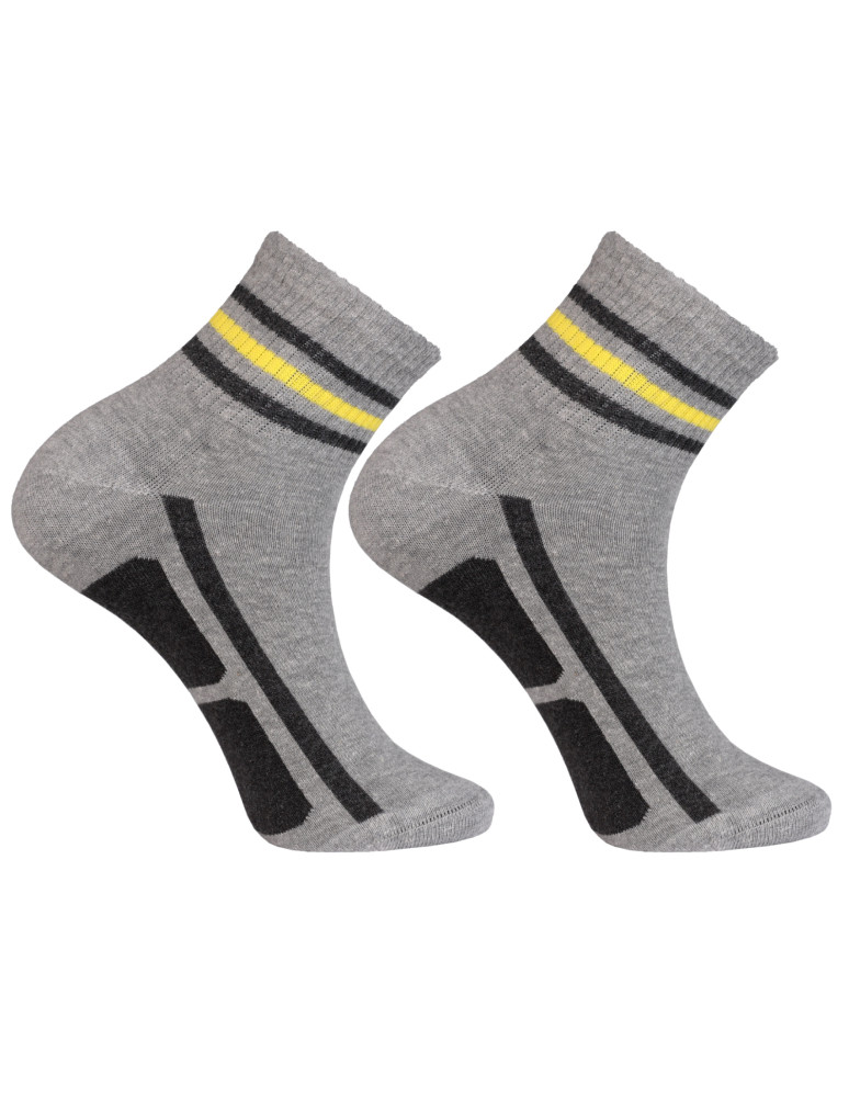 Skarpetki za kostkę - Skarpety za kostkę bawełniane męskie 3-pak WIELOKOLOROWY  - produkt moraj.pl 3