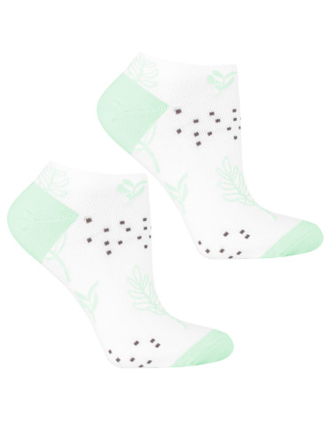 Skarpetki stopki damskie bawełniane mix wzorów 3-pak - produkt 2