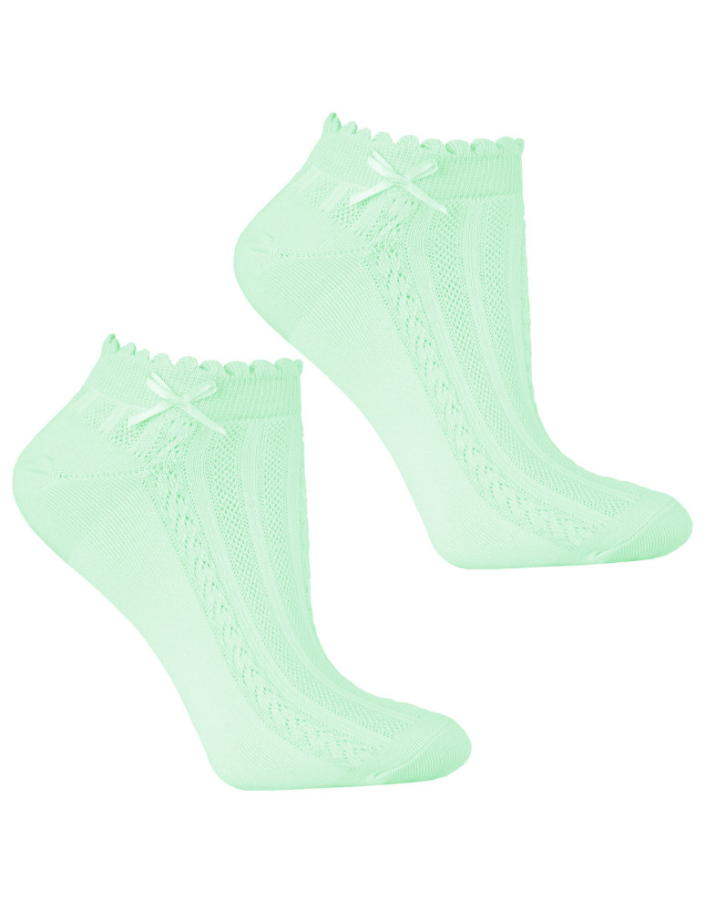 Stopki damskie - Skarpetki stopki damskie bawełniane mix wzorów 3-pak WIELOKOLOROWY  - produkt moraj.pl 3