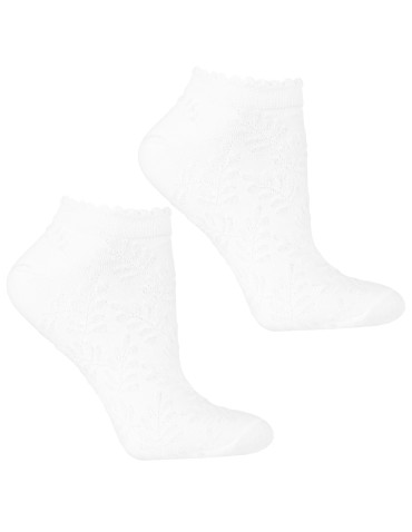 Stopki damskie - Skarpetki stopki damskie bawełniane mix wzorów 3-pak WIELOKOLOROWY - produkt 4