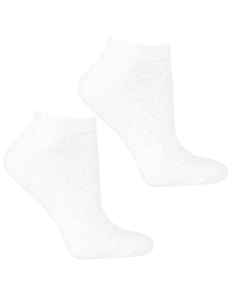 Stopki damskie - Skarpetki stopki damskie bawełniane mix wzorów 3-pak WIELOKOLOROWY  - produkt moraj.pl 4