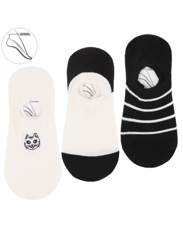 Skarpetki damskie niskie stopki bawełniane w prążek 12-pak  - produkt 2