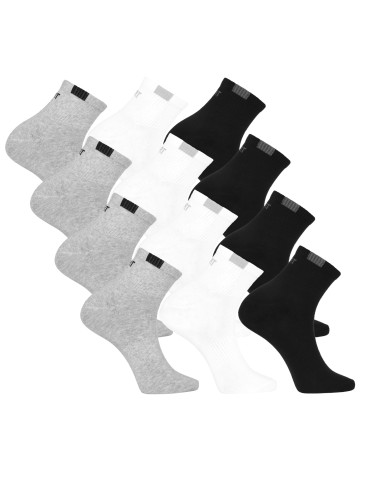 Skarpetki męskie bawełniane krótkie ze ściągaczem 12-pak