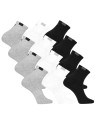 Skarpetki męskie bawełniane krótkie ze ściągaczem 12-pak WIELOKOLOROWY