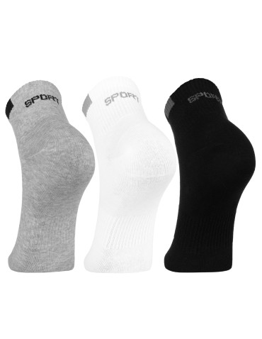 Skarpetki za kostkę - Skarpetki męskie bawełniane krótkie ze ściągaczem 12-pak WIELOKOLOROWY - produkt 8