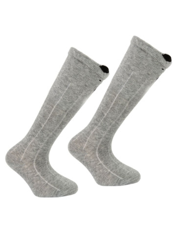 Długie skarpetki niemowlęce bawełniane w zwierzątka 3-pak  - produkt 2