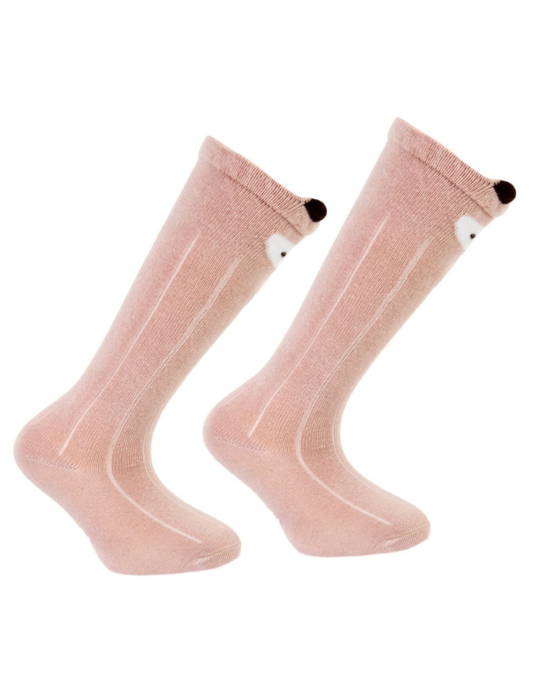 Długie - Długie skarpetki niemowlęce bawełniane w zwierzątka 3-pak WIELOKOLOROWY  - produkt moraj.pl 5