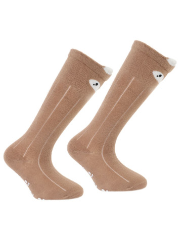 Długie - Długie skarpetki niemowlęce bawełniane w zwierzątka 3-pak WIELOKOLOROWY - produkt 8