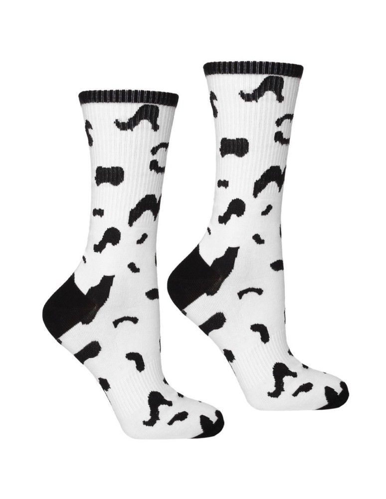 Skarpety damskie - Długie skarpety bawełniane kolorowe szeroki ściągacz 3-pak WIELOKOLOROWY  - produkt moraj.pl 2