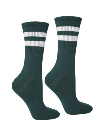 Skarpety damskie - Długie skarpety bawełniane kolorowe szeroki ściągacz 3-pak WIELOKOLOROWY - produkt 3