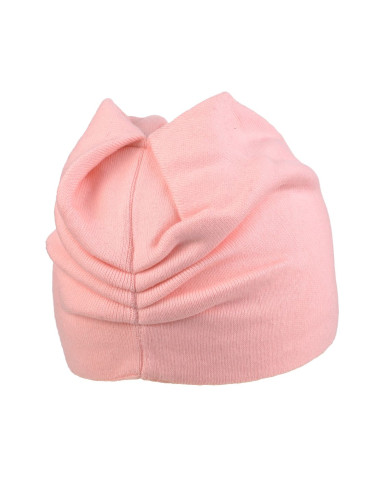 Czapka damska z ozdobną różą z domieszką wełny - produkt 2