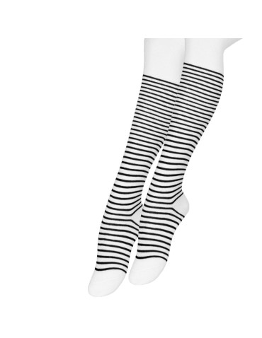 Dziewczęce rajstopy bawełniane z wzorem