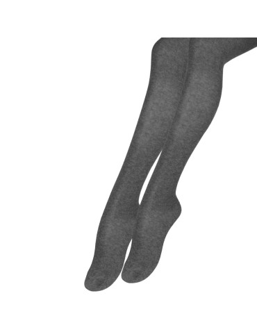 Rajstopy - Rajtopy dziecięce bawełniane bez wzoru SZARY - produkt 1