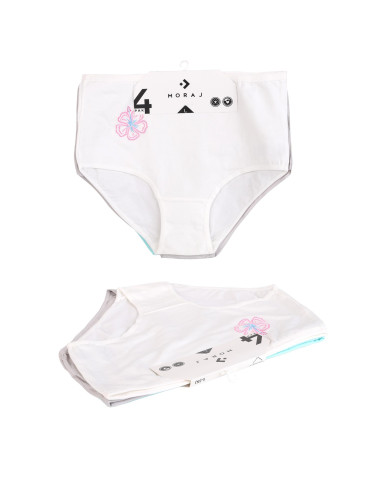 Majtki figi damskie bawełniane z wysokim stanem 4-pak  - produkt 2