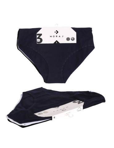 Majtki figi - Majtki figi bikini damskie bawełniane klasyczne 3-pak WIELOKOLOROWY - produkt 6