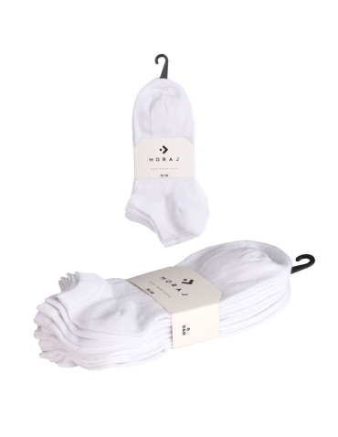 Białe skarpetki stopki damskie bawełniane 6-pak  - produkt 2