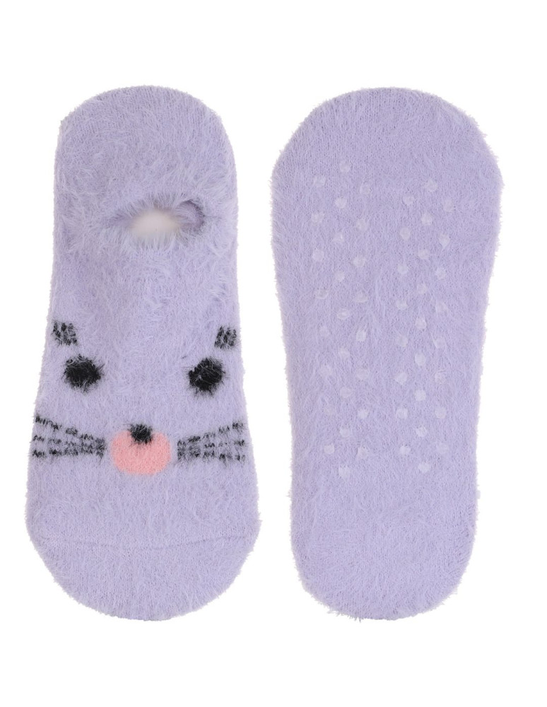 Niskie stopki - Ciepłe skarpetki niskie stopki damskie ze zwierzątkami 3-pak WIELOKOLOROWY - produkt moraj.pl 3