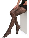 Czarne rajstopy damskie CLEO WZÓR 20 DEN CZARNY