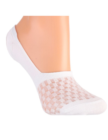 Niskie stopki - Skarpetki niskie stopki damskie z siateczką w kratkę 12-pak WIELOKOLOROWY - produkt 5