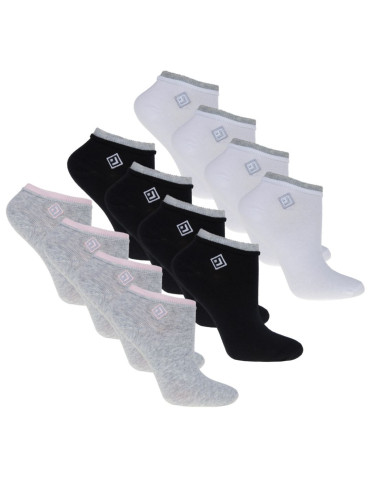 Bawełniane damskie skarpetki stopki 12-pak