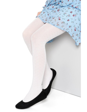 Rajstopy dziewczęce wzór w groszki 50 DEN