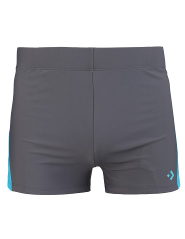 Kąpielówki męskie - Bokserki kąpielowe męskie klasyczne dopasowane GRAFIT - produkt 3