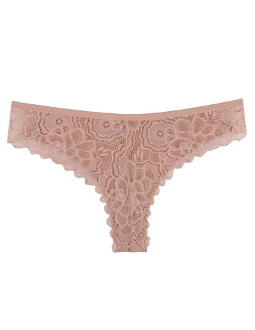 Majtki figi - Majtki figi damskie bawełniane z koronkowym tyłem 3-pak WIELOKOLOROWY - produkt 3